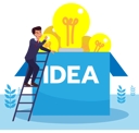 پیش‌نمایش فایل business-man-searching-for-creative-idea-business-man-climbing-to-find-an-idea-above-the-box-flat-design-vector-illustration-4883741 از پک کسب و کار