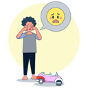 پیش‌نمایش فایل boy-crying-because-of-broken-toy-car-4883921 از پک احساسات افراد