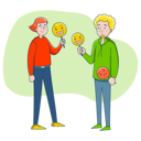 پیش‌نمایش فایل boys-holding-happy-face-mask-4883920 از پک احساسات افراد