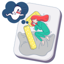 پیش‌نمایش فایل girl-can-not-sleep-because-ghost-fear-4883922 از پک احساسات افراد