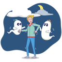 پیش‌نمایش فایل little-boy-can-not-sleep-because-ghost-fear-4883946 از پک احساسات افراد
