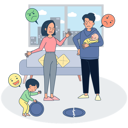 پیش‌نمایش فایل parents-fighting-in-front-of-kid-4883934 از پک احساسات افراد