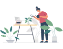 پیش‌نمایش فایل girl-taking-care-of-plants-4897288 از پک فعالیت‌های مردم