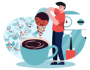 پیش‌نمایش فایل male-barista-preparing-espresso-for-customers-4916431 از پک فعالیت‌های مردم