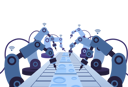 پیش‌نمایش فایل automated-industrial-revolution-in-factory-4916383 از پک هوش مصنوعی (AI)