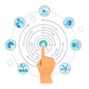 پیش‌نمایش فایل human-hand-touching-digital-interface-4916371 از پک هوش مصنوعی (AI)