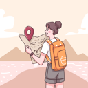 پیش‌نمایش فایل female-tourist-looking-at-checkpoint-location-on-map-4922803 از پک سفر و تعطیلات