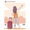 پیش‌نمایش فایل female-tourist-sharing-post-on-social-media-4922814 از پک سفر و تعطیلات