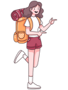 پیش‌نمایش فایل female-tourist-with-backpack-4922806 از پک سفر و تعطیلات