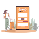 پیش‌نمایش فایل girl-doing-online-travel-booking-4922797 از پک سفر و تعطیلات