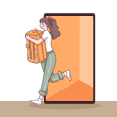 پیش‌نمایش فایل girl-running-with-backpack-4922798 از پک سفر و تعطیلات