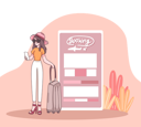 پیش‌نمایش فایل girl-with-suitcase-checking-flights-status-on-mobile-4922833 از پک سفر و تعطیلات