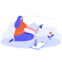 پیش‌نمایش فایل paint-the-scenery-by-female-artist-4925568 از پک حرفه