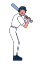 پیش‌نمایش فایل baseball-player-4964029 از پک کاراکترهای ورزشی