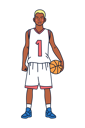پیش‌نمایش فایل basketball-player-4964010 از پک کاراکترهای ورزشی