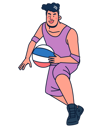 پیش‌نمایش فایل basketball-player-4964041 از پک کاراکترهای ورزشی