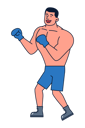پیش‌نمایش فایل boy-doing-boxing-4964055 از پک کاراکترهای ورزشی
