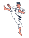 پیش‌نمایش فایل boy-doing-karate-4964045 از پک کاراکترهای ورزشی
