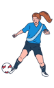 پیش‌نمایش فایل female-footballer-4964065 از پک کاراکترهای ورزشی