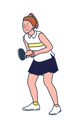 پیش‌نمایش فایل female-table-tennis-player-4964061 از پک کاراکترهای ورزشی