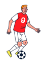 پیش‌نمایش فایل football-player-4964021 از پک کاراکترهای ورزشی