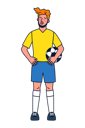 پیش‌نمایش فایل football-player-holding-ball-4964036 از پک کاراکترهای ورزشی