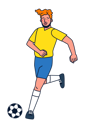 پیش‌نمایش فایل footballer-4964035 از پک کاراکترهای ورزشی