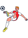 پیش‌نمایش فایل footballer-kicking-ball-4964024 از پک کاراکترهای ورزشی