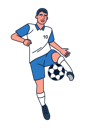 پیش‌نمایش فایل footballer-playing-with-ball-4964004 از پک کاراکترهای ورزشی