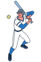 پیش‌نمایش فایل male-baseball-player-4964015 از پک کاراکترهای ورزشی