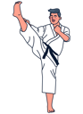 پیش‌نمایش فایل male-doing-judo-4964043 از پک کاراکترهای ورزشی