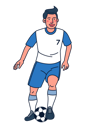 پیش‌نمایش فایل male-soccer-player-4964001 از پک کاراکترهای ورزشی