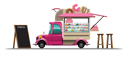 پیش‌نمایش فایل donut-van-4975293 از پک وان غذا