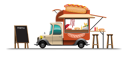پیش‌نمایش فایل food-truck-with-hotdog-4975298 از پک وان غذا
