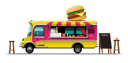 پیش‌نمایش فایل food-van-with-burger-4975268 از پک وان غذا