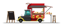 پیش‌نمایش فایل food-van-with-hamburger-4975296 از پک وان غذا
