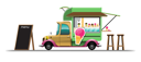 پیش‌نمایش فایل food-van-with-ice-cream-4975295 از پک وان غذا