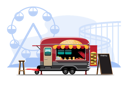 پیش‌نمایش فایل hamburger-shop-on-wheels-4975304 از پک وان غذا