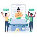 پیش‌نمایش فایل big-sale-announcement-4975515 از پک خرید آنلاین