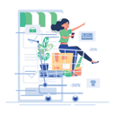 پیش‌نمایش فایل woman-getting-discount-on-card-payment-4975521 از پک خرید آنلاین