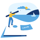 پیش‌نمایش فایل boy-drawing-about-vacation-dream-4974891 از پک کاراکترهای مفهومی