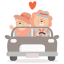 پیش‌نمایش فایل couple-driving-a-car-with-heart-4972711 از پک عشق