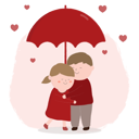 پیش‌نمایش فایل couple-hugging-under-umbrella-4972715 از پک عشق