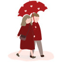 پیش‌نمایش فایل loving-couple-holding-umbrella-and-walking-with-each-other-4972709 از پک عشق