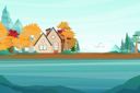 پیش‌نمایش فایل nature-landscape-scenery-of-house-4975037 از پک مناظر