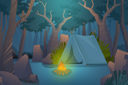 پیش‌نمایش فایل adventure-camping-evening-scene-4975905 از پک مناظر