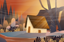 پیش‌نمایش فایل nature-landscape-scenery-of-house-and-pine-tree-4975896 از پک مناظر