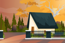 پیش‌نمایش فایل nature-landscape-scenery-of-house-and-pine-tree-4975904 از پک مناظر