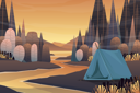 پیش‌نمایش فایل summer-camp-4975895 از پک مناظر