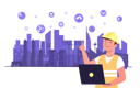 پیش‌نمایش فایل person-using-wireless-technology-to-control-factory-4976991 از پک فناوری هوش مصنوعی